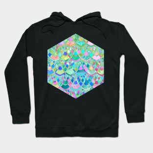 Art Deco Watercolor Patchwork Pattern 2 Hoodie